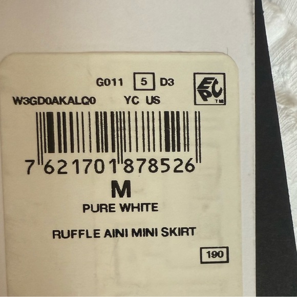 Guess White Eyelet Mini Skirt Aini size Medium NWT‎ Romantic coquette girl - Picture 5 of 14